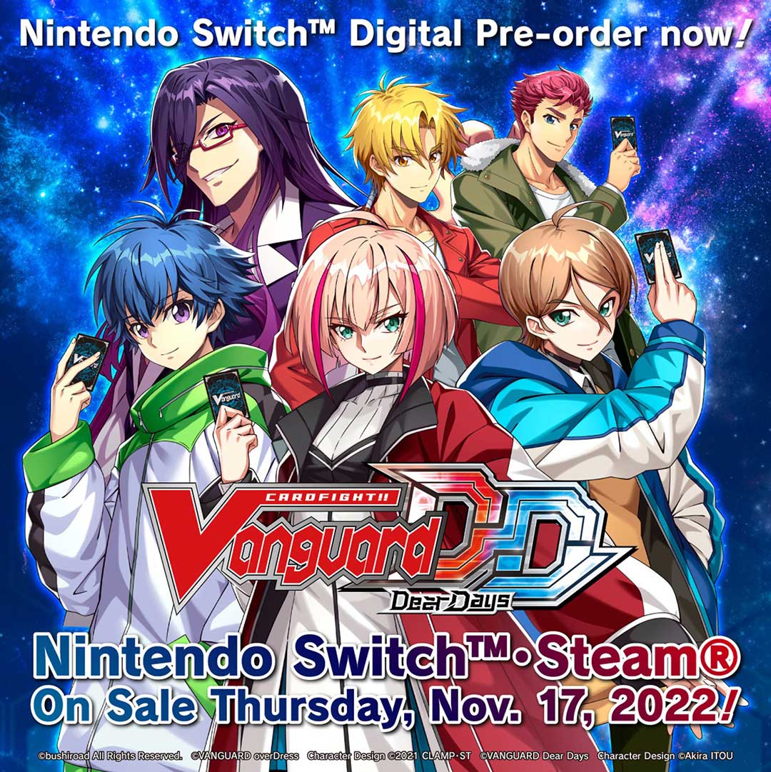 Digital Battle Card Game “Cardfight!! Vanguard Dear Days” Nintendo Switch  Download Version Pre-Order Commences! ｜ Bushiroad