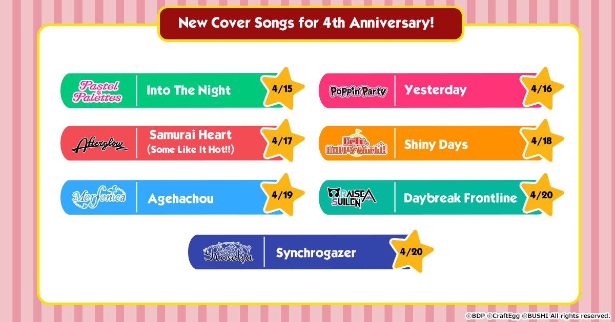 New Cover Songs to Be Added