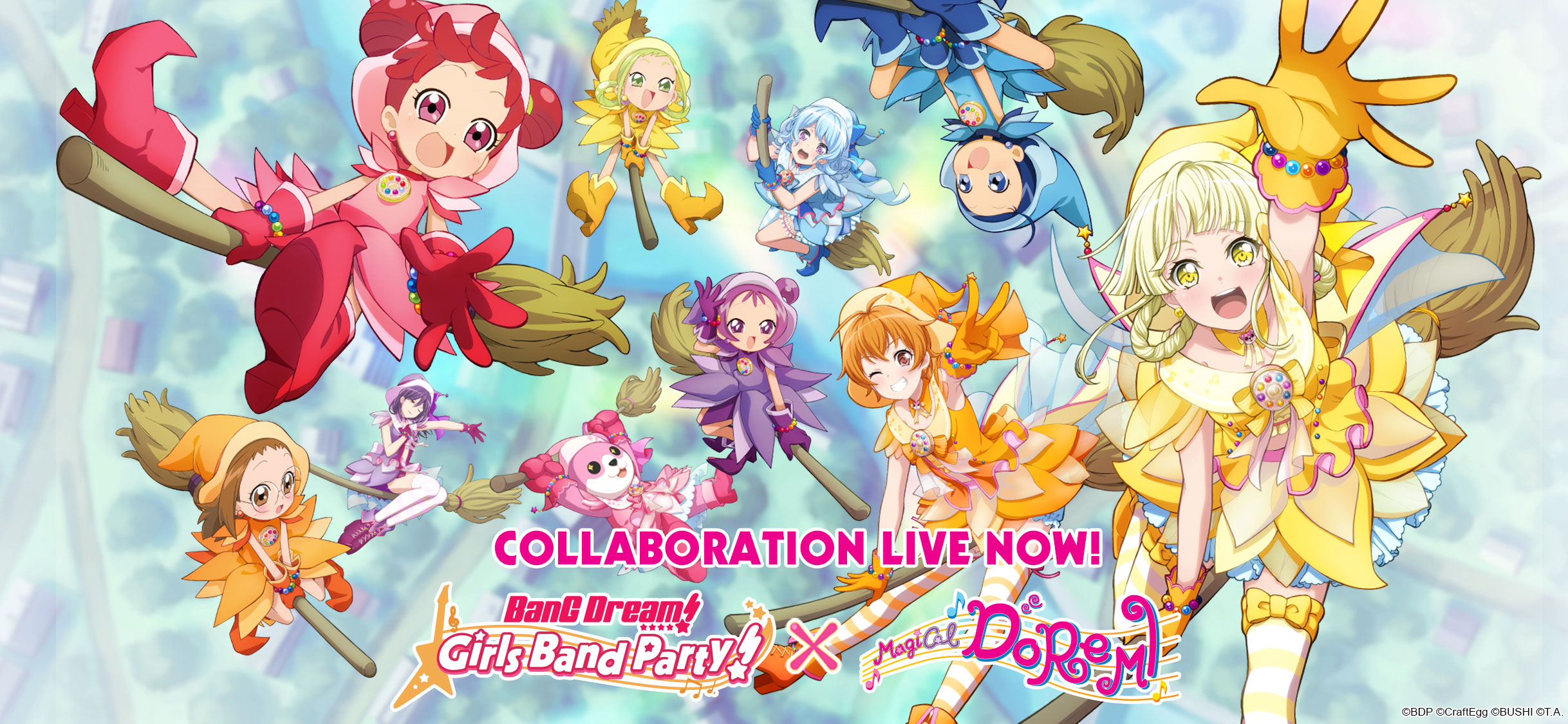 Bang dream! Girls band party! Launches collaboration with magical doremi Top Banner