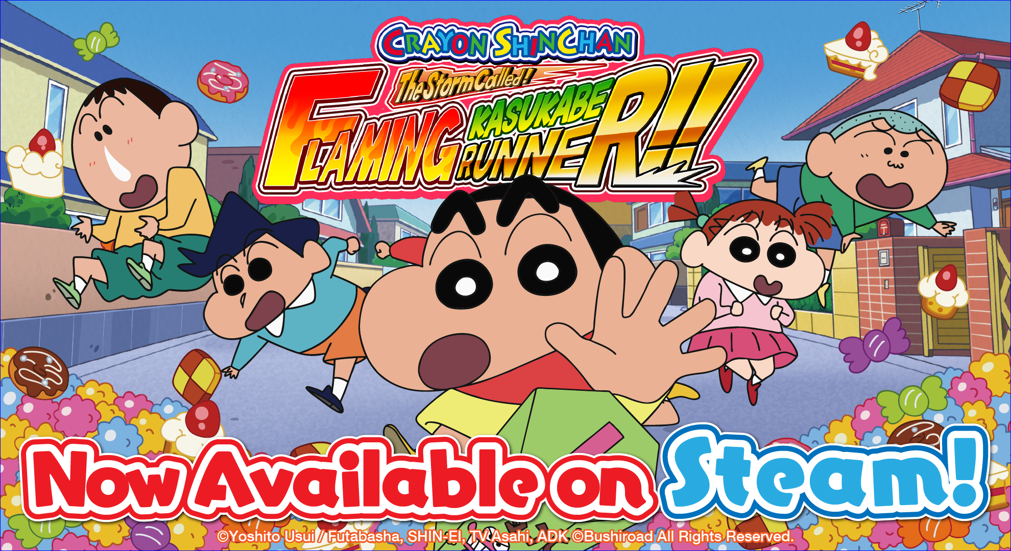 CRAYON SHINCHAN The Storm Called! FLAMING  KASUKABE RUNNER!!